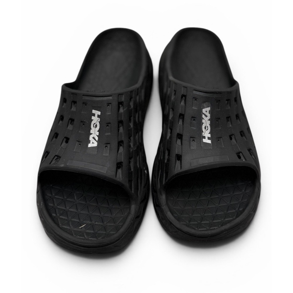 Hoka Recovery Slides Black Women's Size 11 Men 9.5 Comfort‎ Sandals Unisex